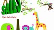 Best Price Toprate (TM) Owl Cartoon Animals Birds Monkeys on Tree Nursery Wall Art Stickers Decal for Nursery Home Decor Boys and Girls Children Courtyard Baby Kid's Room Review