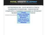 Discount on Total Website Blueprint - Click-by-click To Agency Standard Websites