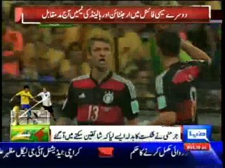 World Cup semi-final, Brazil defeated by Germany