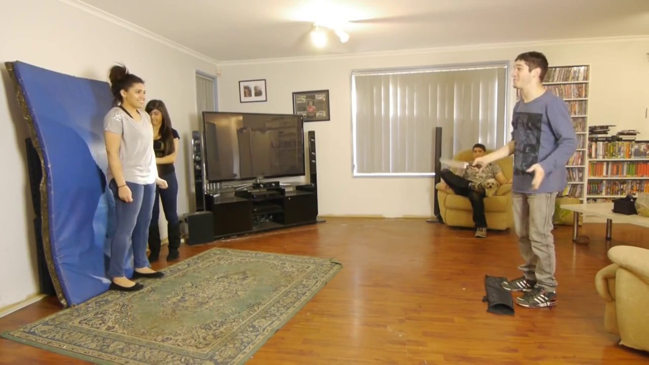 Unbelievably Dangerous KNIFE TRICK