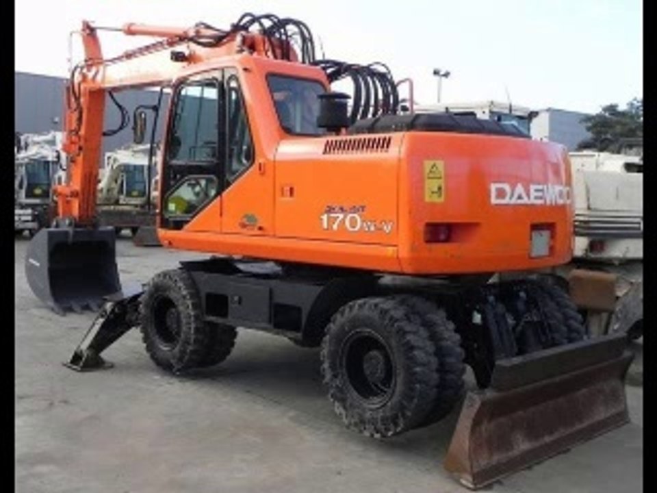 Daewoo Doosan SOLAR 170W-V Wheel Excavator Operation and Maintenance Manual INSTANT DOWNLOAD