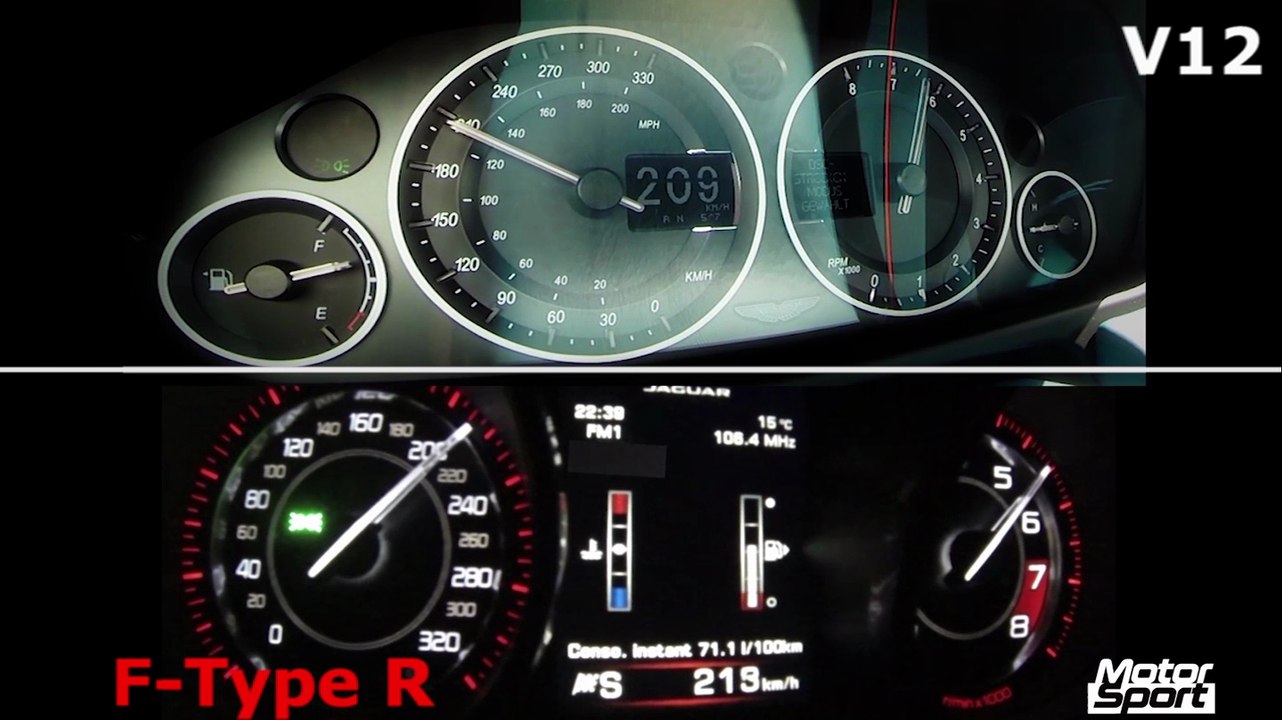 Battle : Aston V12 Vantage S VS Jaguar F-Type R