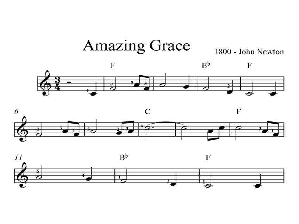Amazing Grace DIGITAL SHEET MUSIC Piano Organ & Keyboard: Book 2