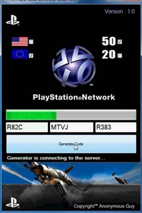 Generateur de codes PSN