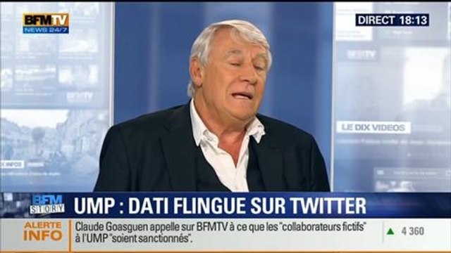 BFM Story: Crise à l'UMP: Rachida Dati tacle François Fillon sur Twitter – 09/07