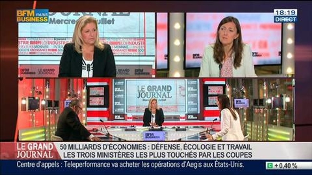 Karine Berger, députée PS des Hautes-Alpes, dans Le Grand Journal - 09/07 2/4