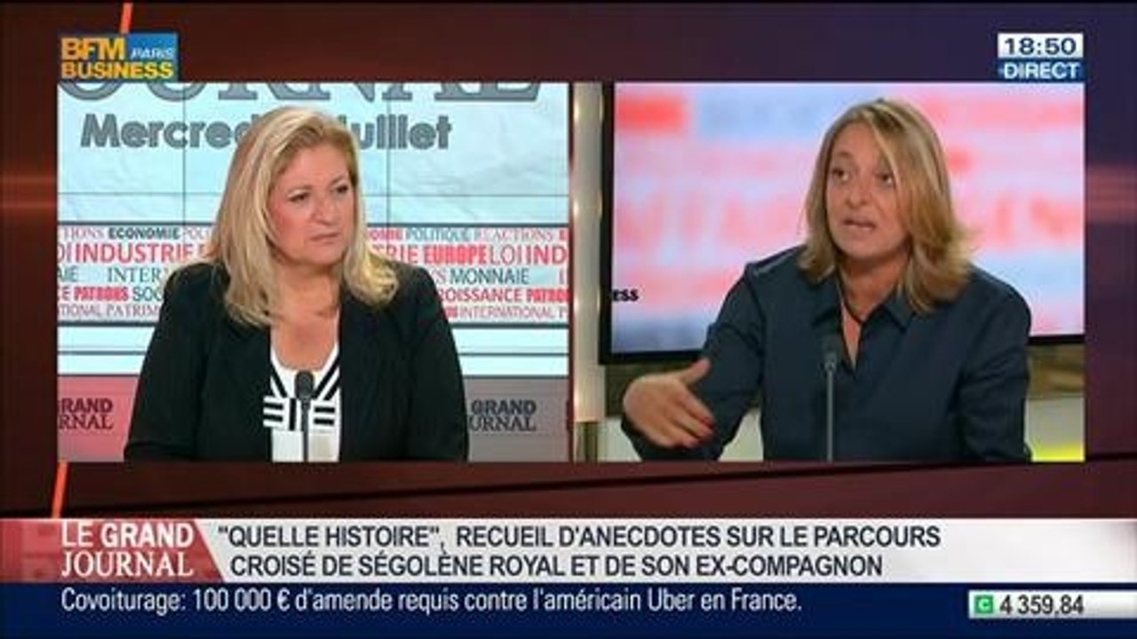 Françoise Degois, ex-conseillère de Ségolène Royal et auteur de "Quelle histoire !", dans Le Grand Journal - 09/07 4/4