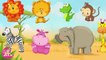 Dessin animé : Apprendre les animaux de la savane pour les enfants