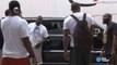 LeBron James arrives at Skills Academy in Vegas