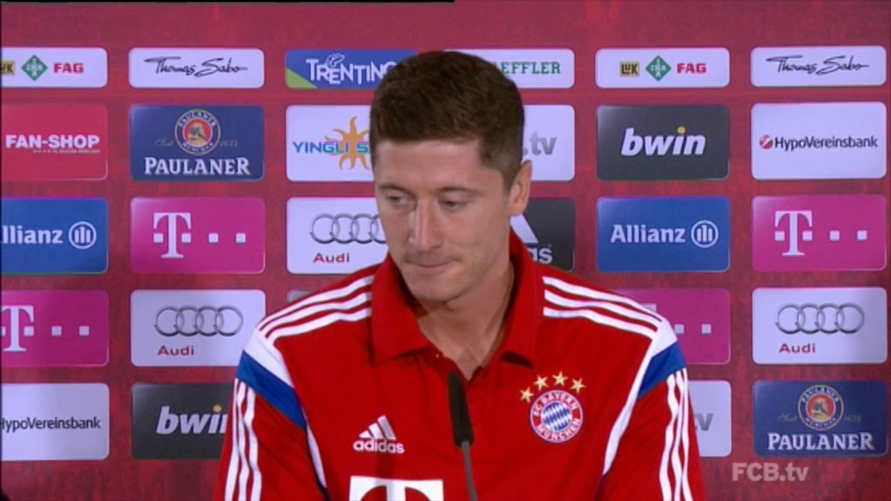 Lewandowskis erstes Training beim FCB