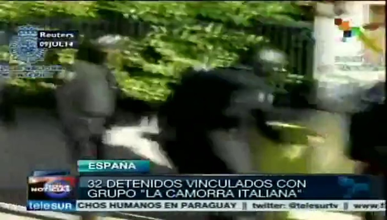 32 detenidos en España acusados de vinculación con "Camorra" italiana