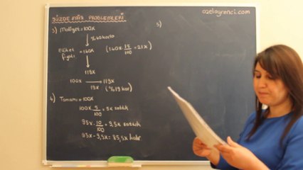 Yüzde Faiz Problemleri 2-ozelogrenci.com