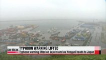 Typhoon warning lifted on Jeju Island as Neoguri heads to Japan