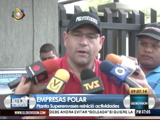 Planta Superenvases de Polar reinició actividades