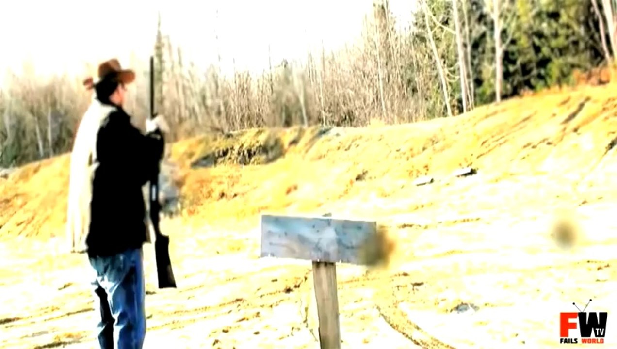 Gun Owner Owned By The Wind ! - Fails World