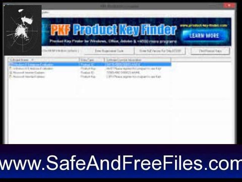 Get PKF Product Key Finder 1.1 Serial Code Free Download