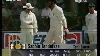 Sachin Tendulkar 1st time facing Glenn McGrath in test cricket(1)