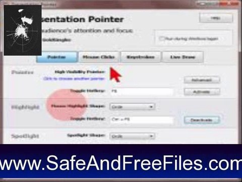 Get Presentation Pointer Portable 1.3.8 Serial Code Free Download