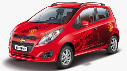 Manchester United Edition Of Chevrolet Beat & Sail Launched In India !