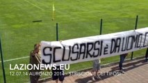 Auronzo 2014 - Striscione dei tifosi della LAZIO a Claudio LOTITO