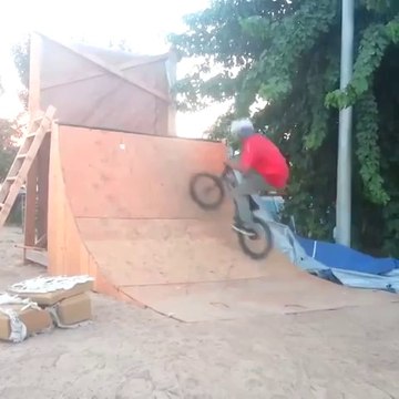 Fail BMX Riders Wheel Falls Off Trying A Tailwhip - BMX