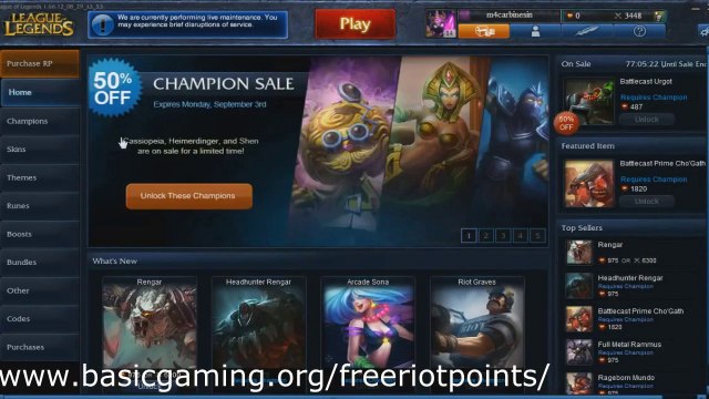 Free Riot Points Generator | League of Legends RP