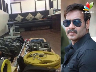 'Singham' Ajay Devgn Turns Vanity Van into Gym: On Location | Hot Hindi Cinema News | Kareena Kapoor