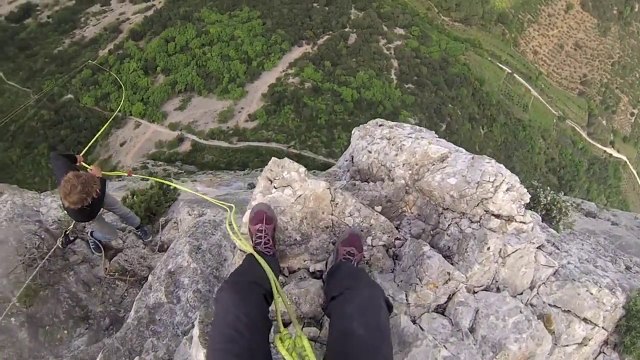 Crazy Rope jump and free fall : 125 m