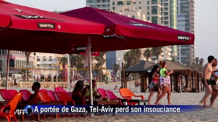 A portée des roquettes de Gaza, Tel-Aviv perd son insouciance