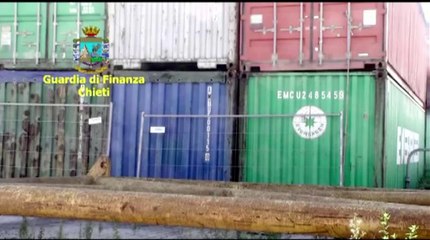 Chieti - Maxi sequestro di bare importate illegalmente dalla Cina (09.07.14)