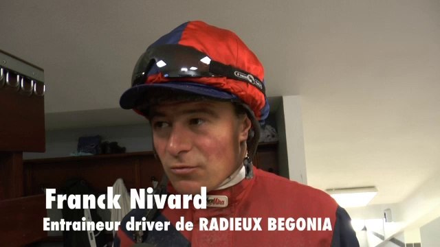 Interview de Franck Nivard, entraineur et driver de RADIEUX BEGONIA