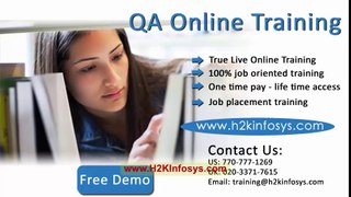 QA Testing Online Training | Software Testing Online Training