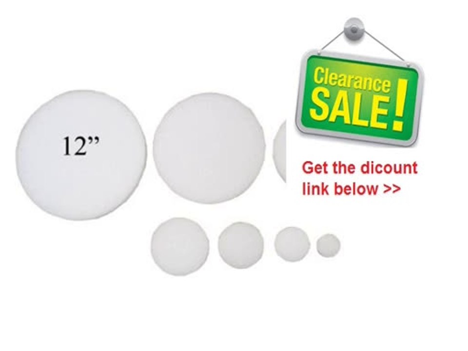 Best Deals 12" x 1" Styrofoam Arts & Crafts Discs Circles (12 Pack) Review