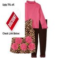 Cheap Deals Bonnie Jean Girls Leopard Rose Fleece Legging Set Review