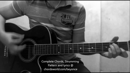 XO Chords by Beyonce - How To Play - chordsworld.com