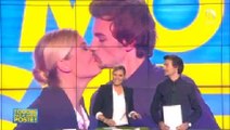 Bertrand Chameroy embrasse Justine Fraioli dans 