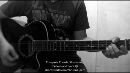 One Night Chords by Christina Perri - How To Play - chordsworld.com