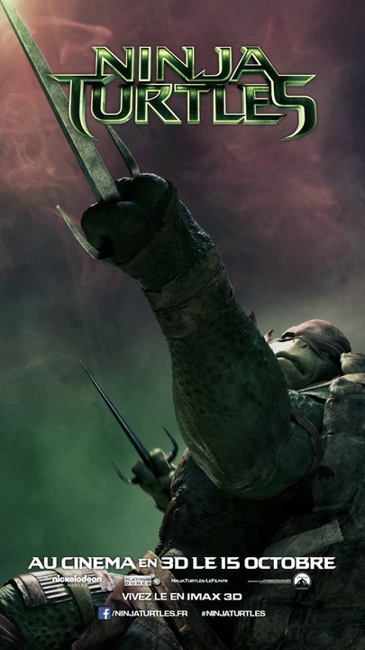 NINJA TURTLES : l’affiche animée de Raphael