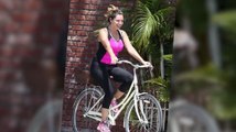 Kelly Brook Takes Her Bike For One Last Spin