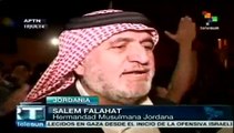 Jordanos exigen a Israel cese sus ataques contra palestinos