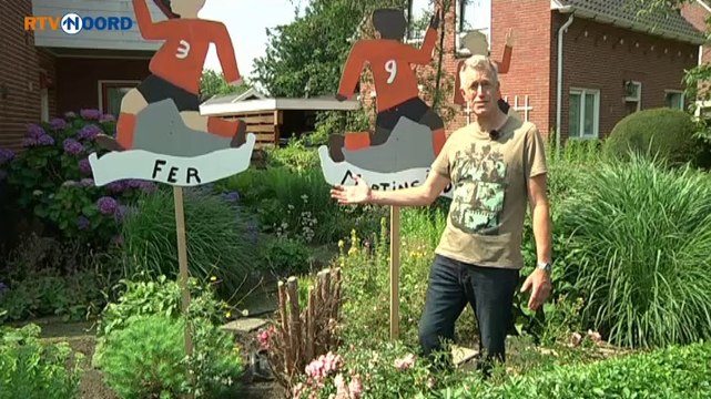 Nederlands elftal gestolen uit tuin Harkstede - RTV Noord