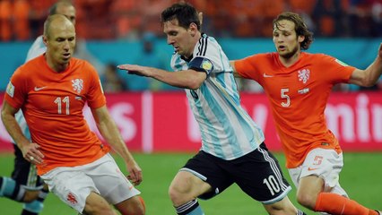 Argentina-Holanda, un juego sin brillo