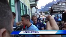 L'arrivo della LAZIO ad Auronzo (10.7.2014)