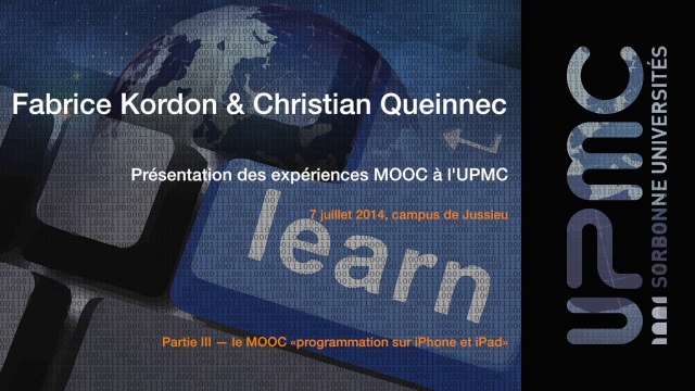 03-Présentation des expériences MOOC à l'UPMC - programmation sur iPhone et iPad (1)