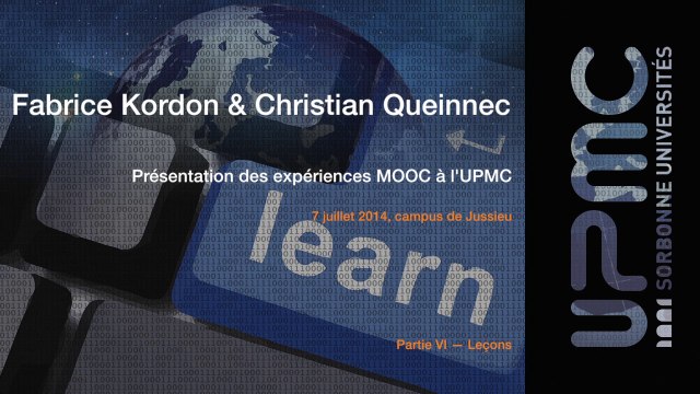 06-Présentation des expériences MOOC à l'UPMC - leçons