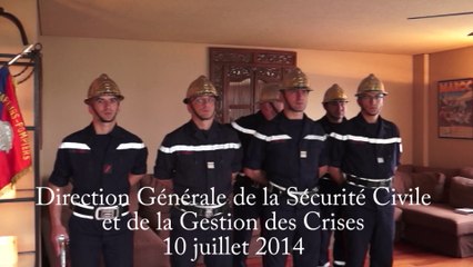 Cérémonie de remise de l'insigne des sapeurs-pompiers de France