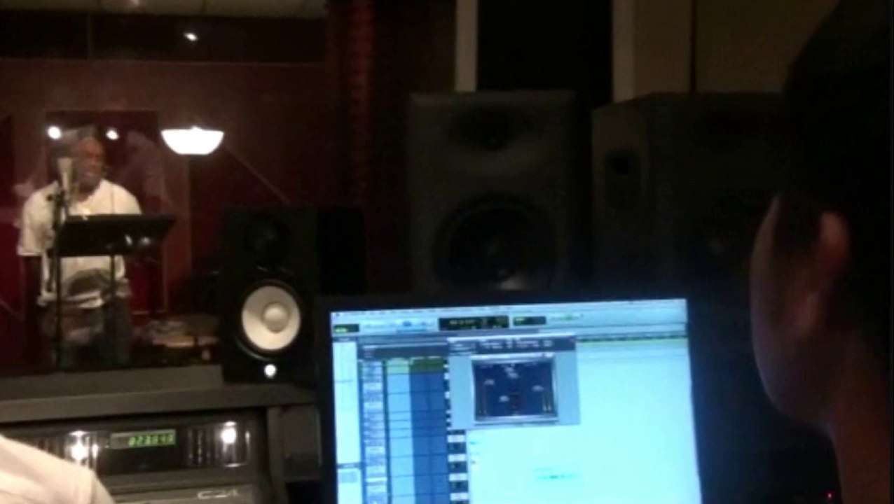 Recording Session of Jermaine JACKSON album I WISH YOU LOVE with David Serero