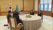 President Park meets rival parties' floor leadership; parties agree to pass ferry disaster bill next week