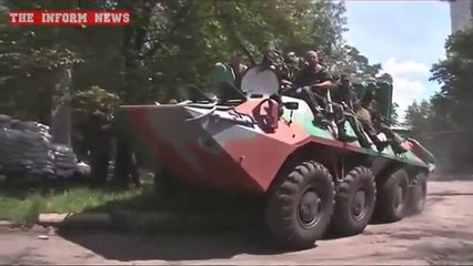 Donetsk Airport Battle - Pro Russian Fighters Attacking