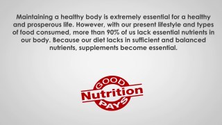 Major types of health food supplement